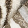 Piel sintética con rayas abstractas – blanco lana/gris pardo,  thumbnail number 4