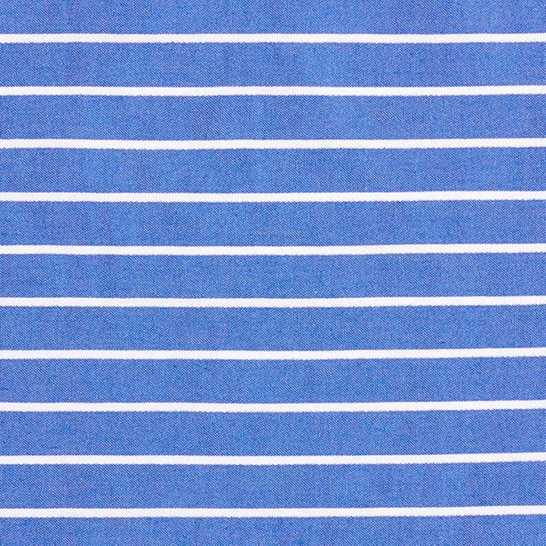 Viscosa Stretch Rayas brillantes – azul/blanco,  image number 1