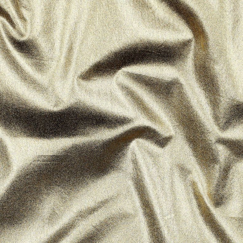 Popelina de algodón acabado laminado Uni – oro metalizado,  image number 2