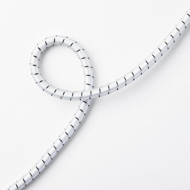 Cordón de caucho resistente para exteriores [Ø 10 mm] – blanco/negro,  image number 1