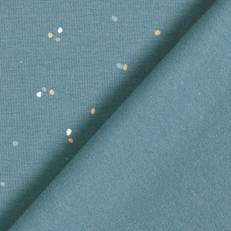 Tela de jersey de algodón Toques irregulares  – azul vaquero,  image number 4