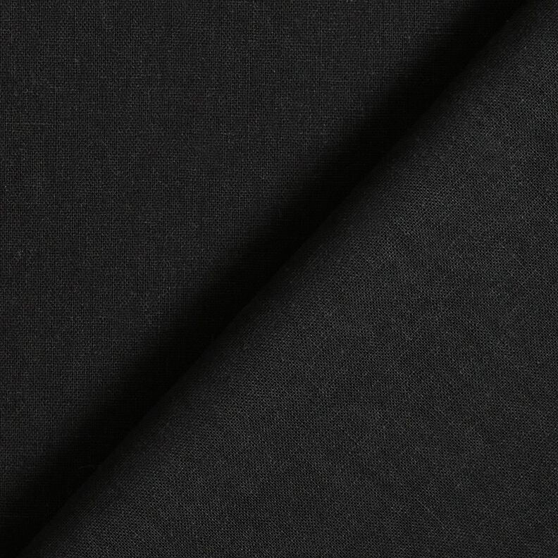 Mezcla de lino y algodón lavado – negro,  image number 3