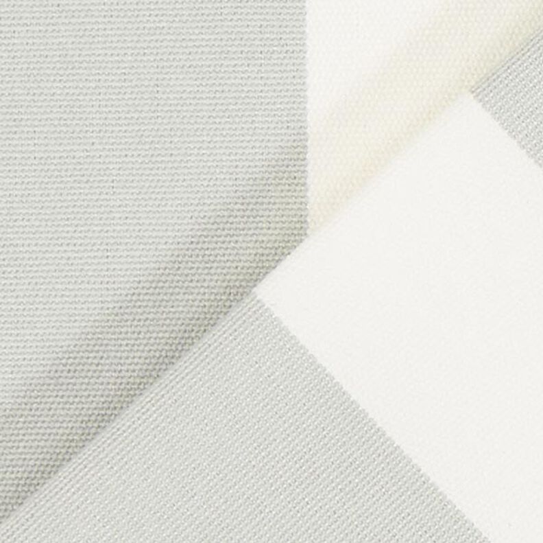 Telas para exteriores Acrisol Listado – blanco lana/gris,  image number 3