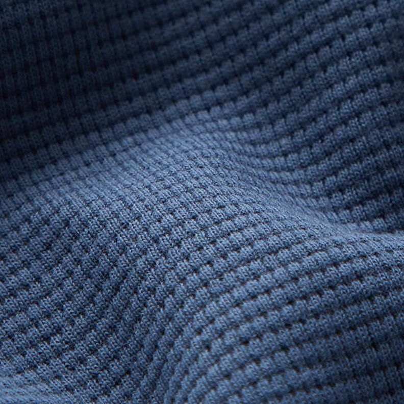 Jersey de algodón tipo gofre mini Uni – azul vaquero,  image number 3