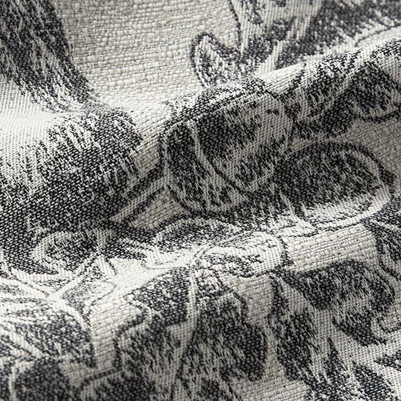 Panel decorativo Tapiz Ciervo con edelweiss – gris,  image number 2