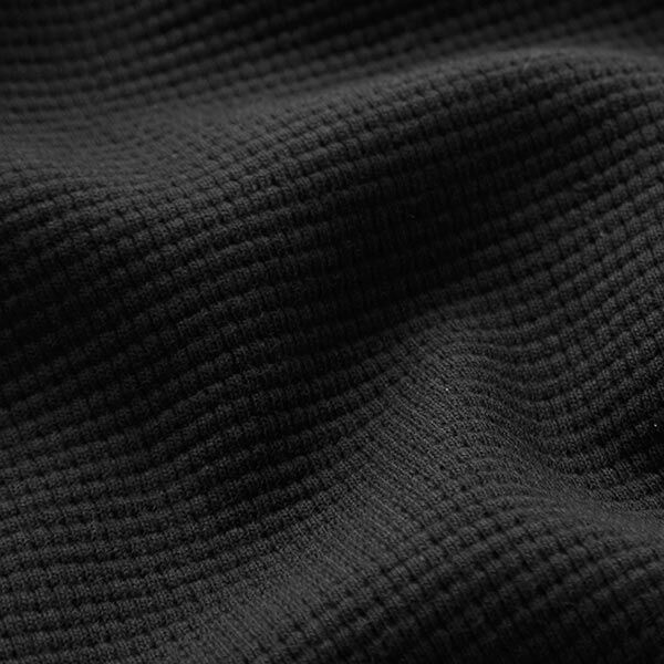 Jersey de algodón tipo gofre mini Uni – negro,  image number 3