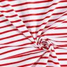 Punto de algodón con rayas estrechas y anchas – blanco/rojo,  thumbnail number 3