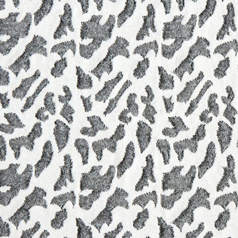 Punto jacquard con patrón abstracto de leopardo – blanco,  image number 1