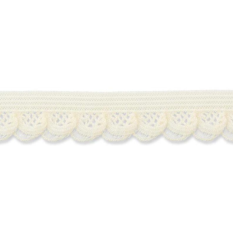 Volantes elásticos [15 mm] – blanco lana,  image number 1