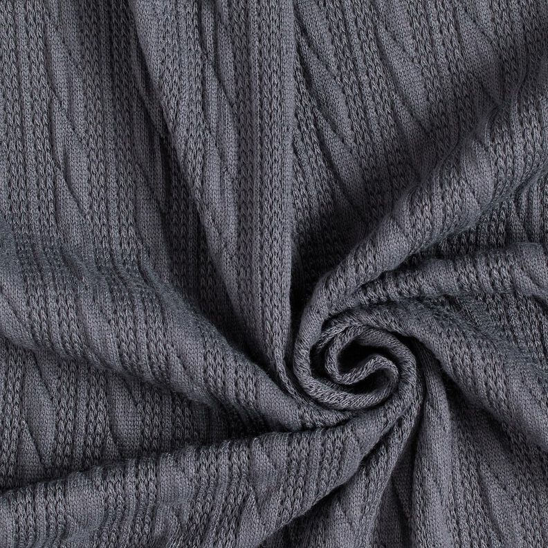 Punto Cloqué Patrón trenzado – azul noche,  image number 3