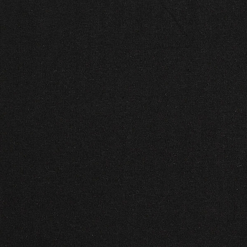 Tela de jersey mezcla de lino y algodón Uni – negro,  image number 5