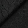Tela de jersey jacquard Cloqué Punto trenzado – negro,  thumbnail number 4