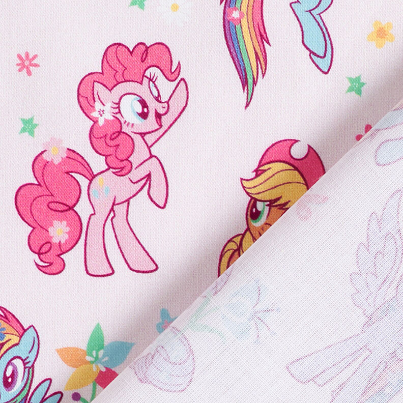 Popelina de algodón Telas con licencia Mi pequeño pony en el jardín | Hasbro – rosado,  image number 4