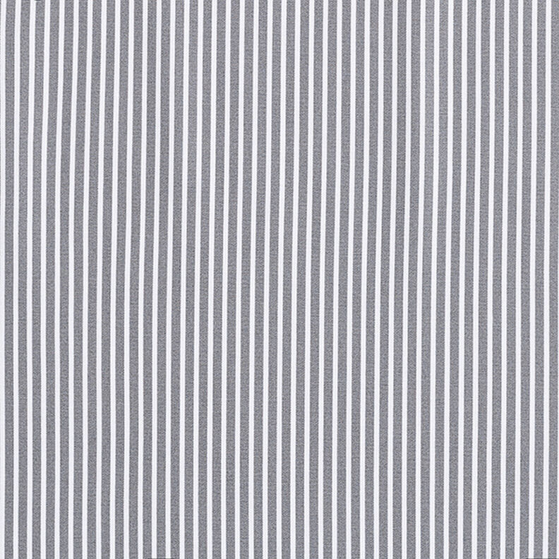 Popelina de algodón Rayas – gris/blanco,  image number 1