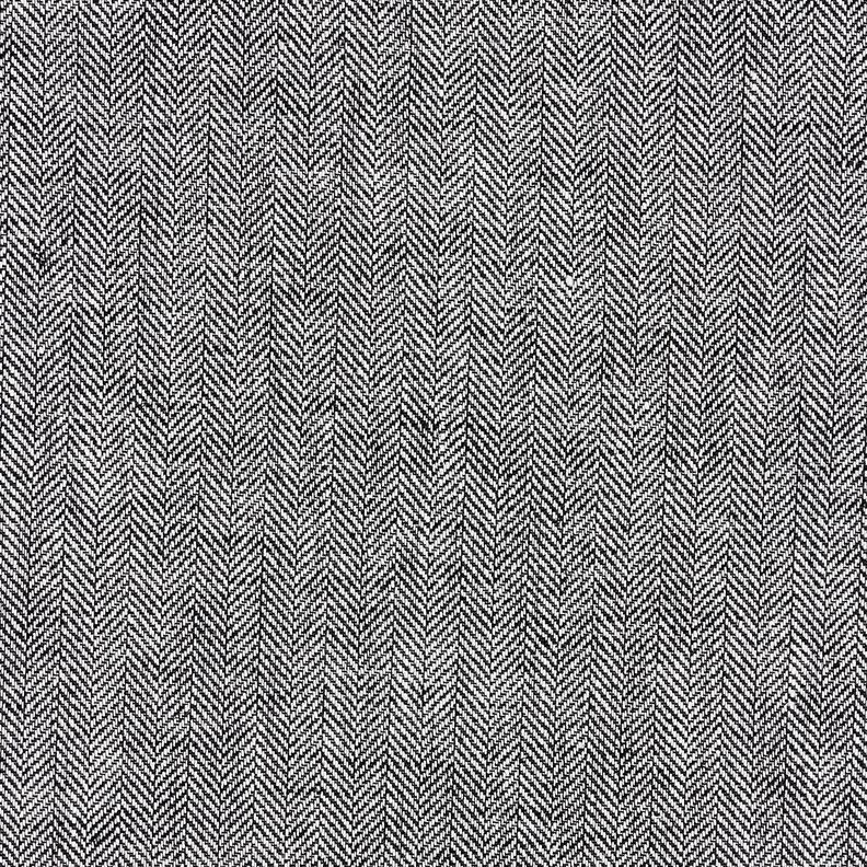 Mezcla de lino y algod&oacute;n Espina de pescado &ndash; negro,  image number 1