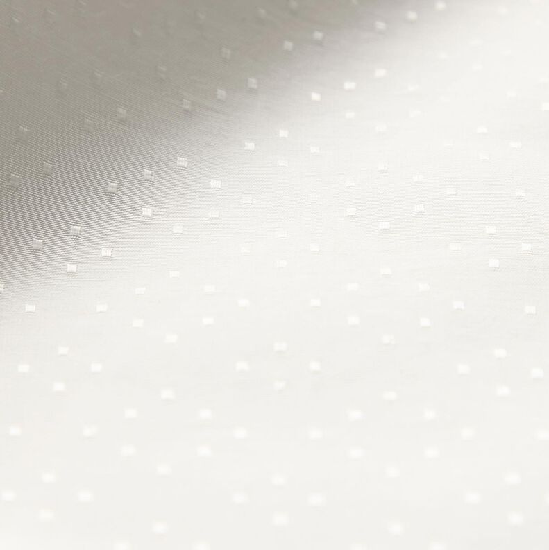 Tela de blusa de raso con lunares – blanco,  image number 4