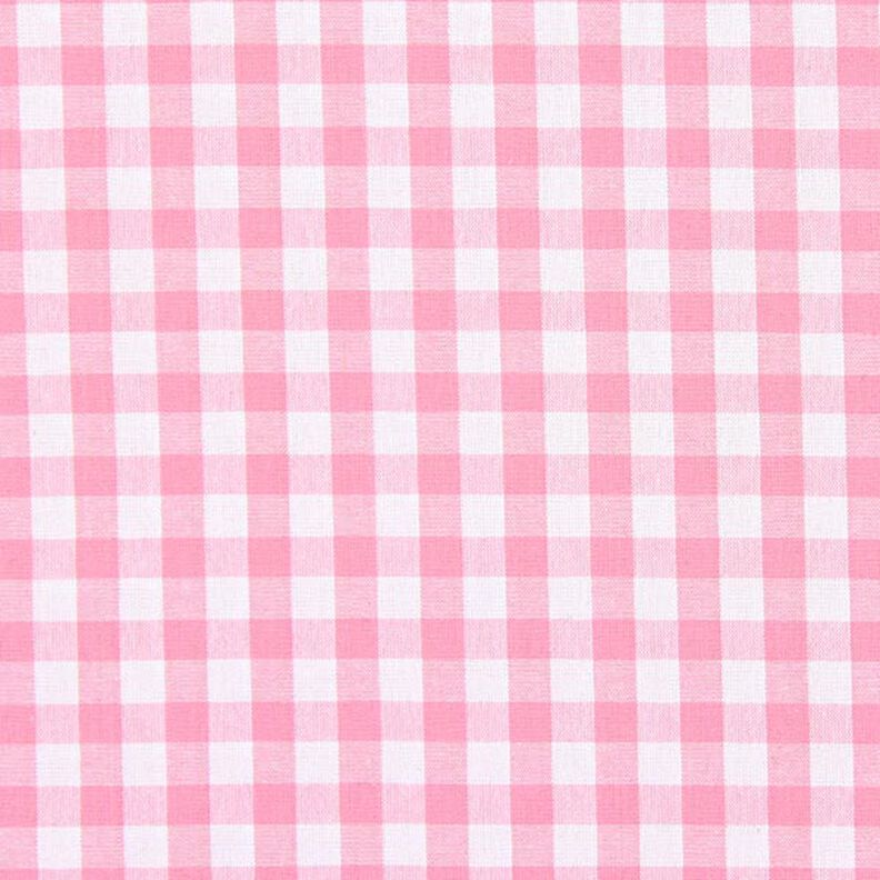 Tela de algodón Cuadros vichy 1 cm – rosa/blanco,  image number 1