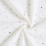 Muselina/doble arruga Trazos de brillo del arco iris Estampado de lámina – blanco lana,  thumbnail number 3