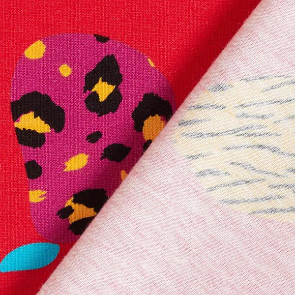 Tela de jersey de algodón Frutas animales | DIY Eule – rojo – Muestra,  image number 5