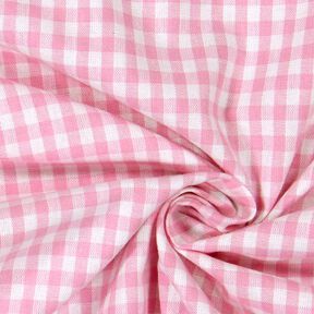 Tela de algodón Cuadros vichy 0,5 cm – rosa/blanco, 