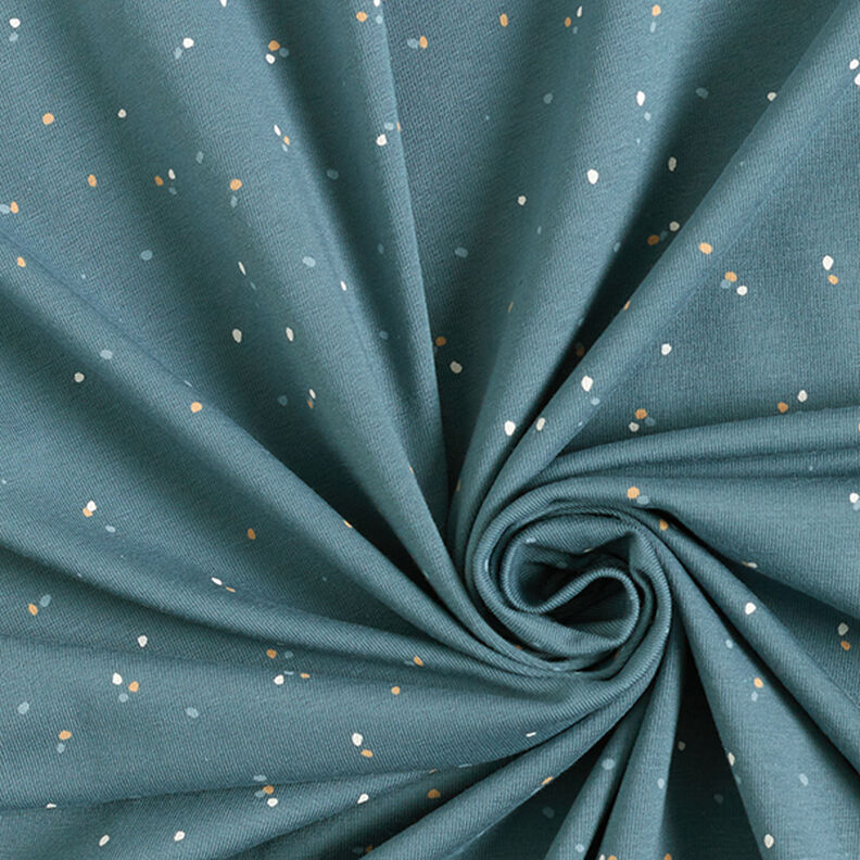 Tela de jersey de algodón Toques irregulares  – azul vaquero,  image number 3