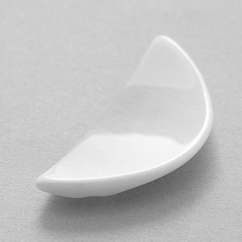 Botón con ojal acanalado [ 55 mm ] – blanco,  image number 1