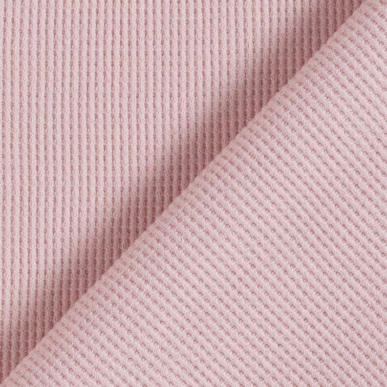 Tela de jersey tipo gofre Uni – rosa viejo claro,  image number 3