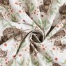 Tela de algodón Cretona Gatos en el prado de flores – gris plateado,  thumbnail number 3