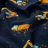 Tela de jersey de algodón Vehículos de construcción | Glitzerpüppi – azul marino,  thumbnail number 1