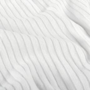 Punto acanalado súper suave liso – blanco, 