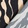 Tela de viscosa Patrón de cebra abstracto – negro/beige claro,  thumbnail number 4