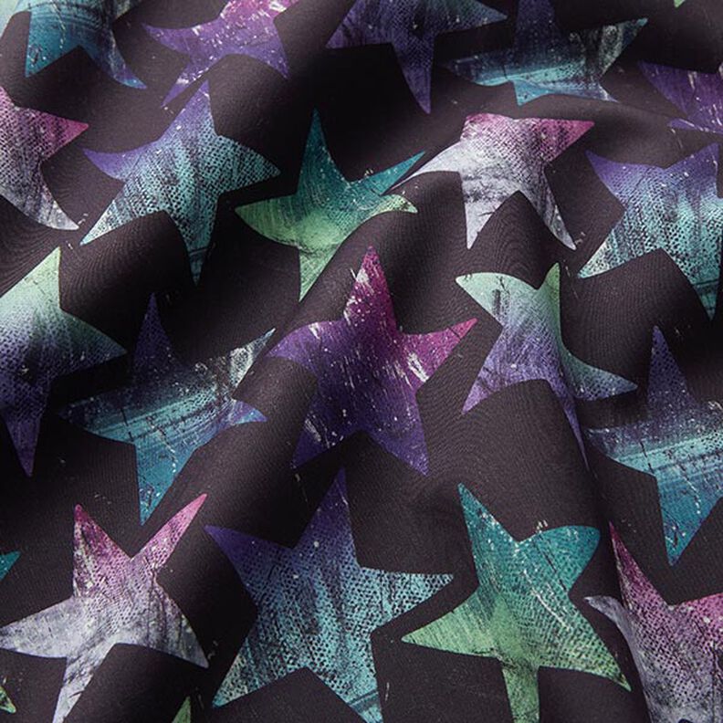 Tejido Softshell Estrellas – ciruela/lila,  image number 2