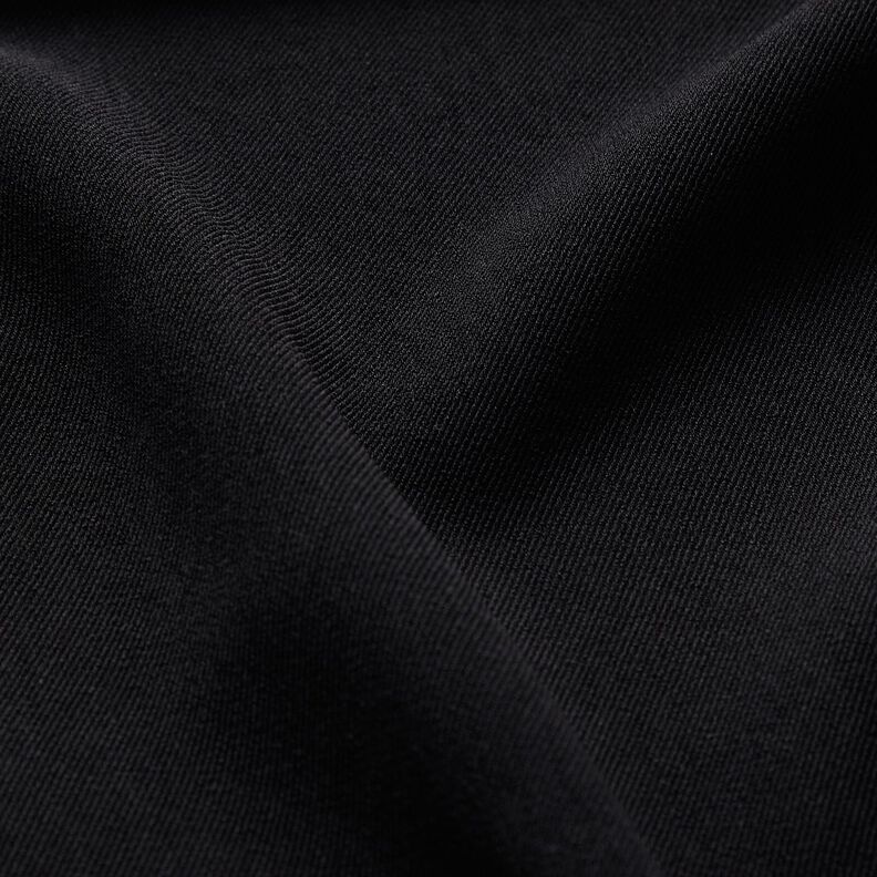 Tela de blusa lisa – negro,  image number 2