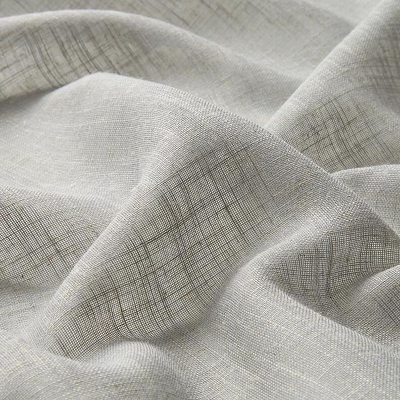 Tejido para cortinas Voile Apariencia de lino 300 cm – gris claro,  image number 2