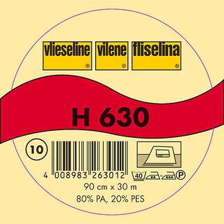 H 630 Vellón de volumen planchable | Fliselina – blanco, 