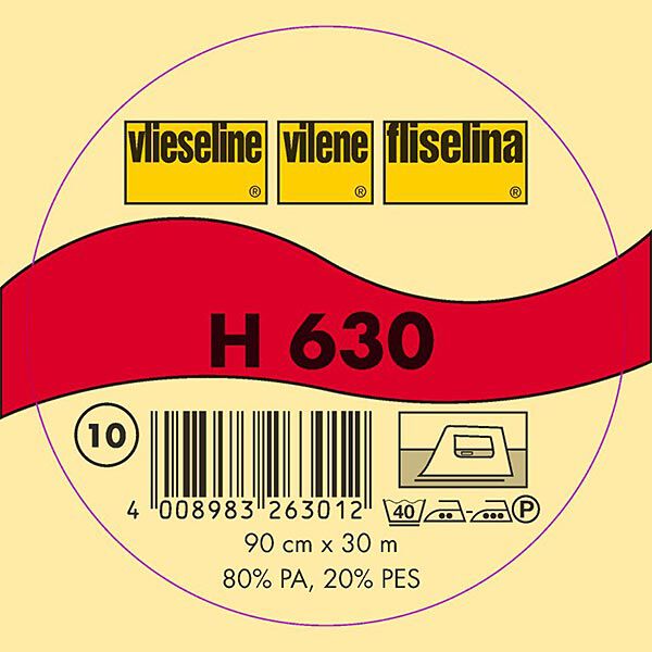 H 630 Vellón de volumen planchable | Fliselina – blanco,  image number 2
