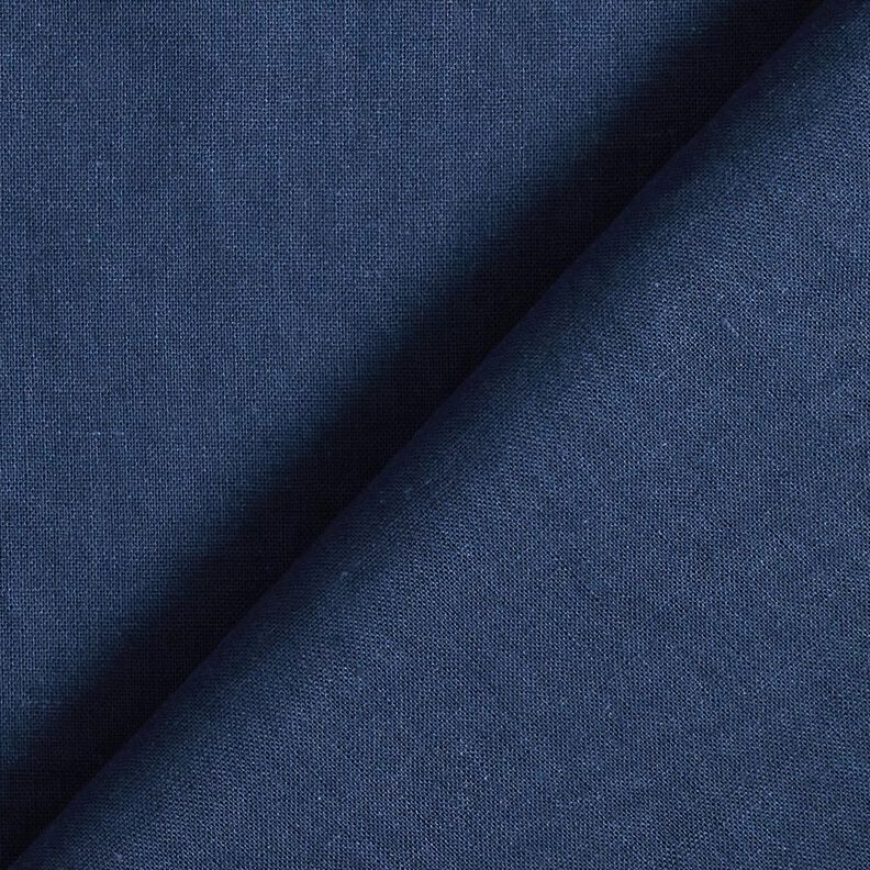 Mezcla de lino y algodón lavado – azul noche,  image number 3