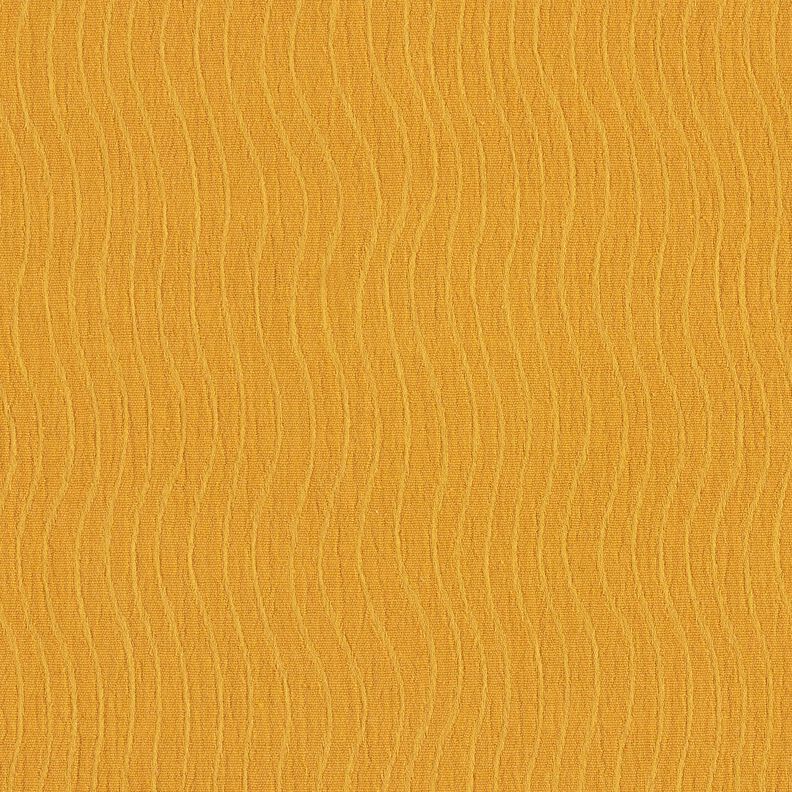 Mezcla de lino y algodón Jacquard Estampado onda – amarillo curry,  image number 3