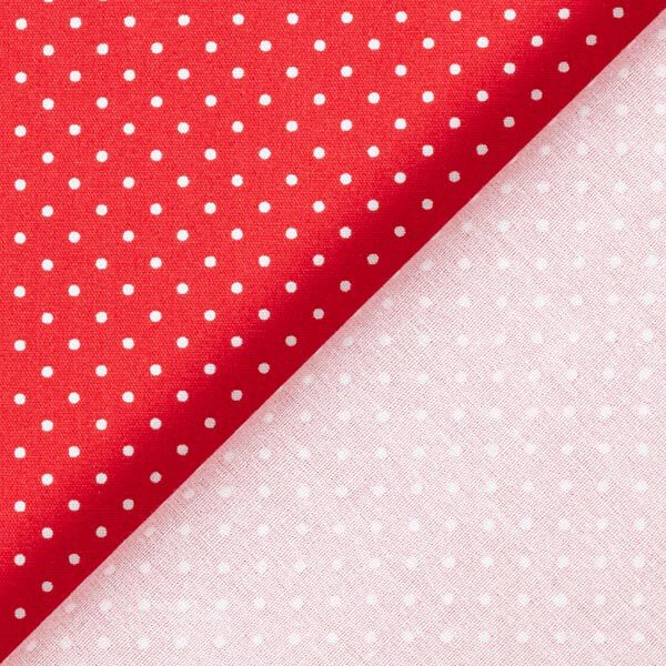 Popelina de algodón puntos pequeños – rojo/blanco,  image number 6
