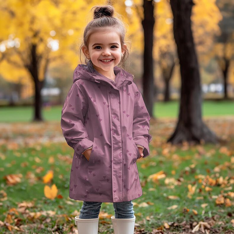 Tela de chubasquero Corazones pequeños | Poppy Fabrics – rosa viejo claro,  image number 5