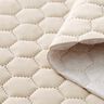 Tela de tapicería Terciopelo acolchado en diseño de panal – arena,  thumbnail number 3