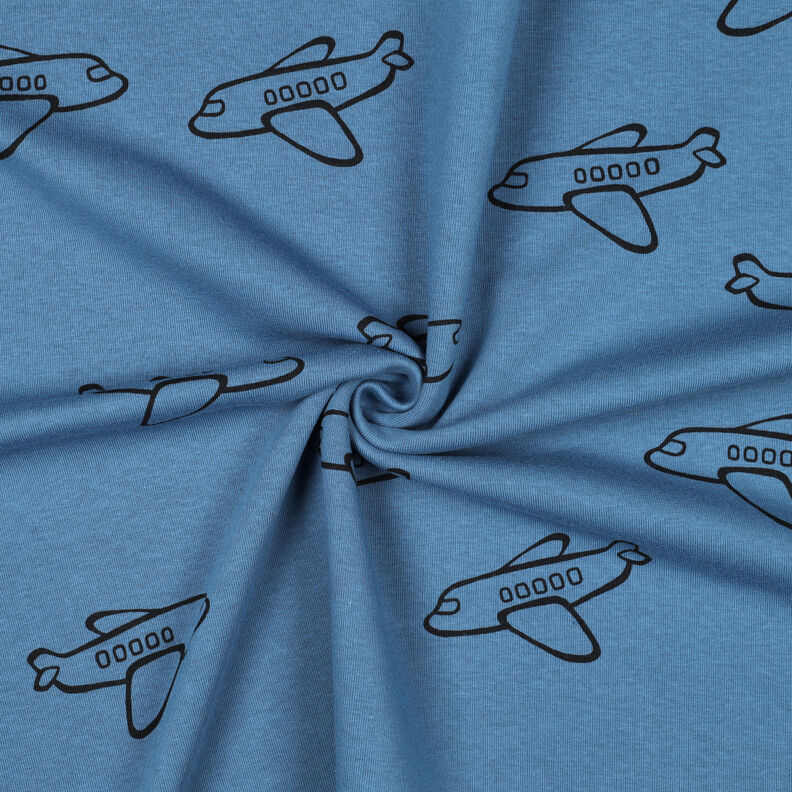 Sudadera Rugosa Aviones | Poppy Fabrics – azul vaquero,  image number 3