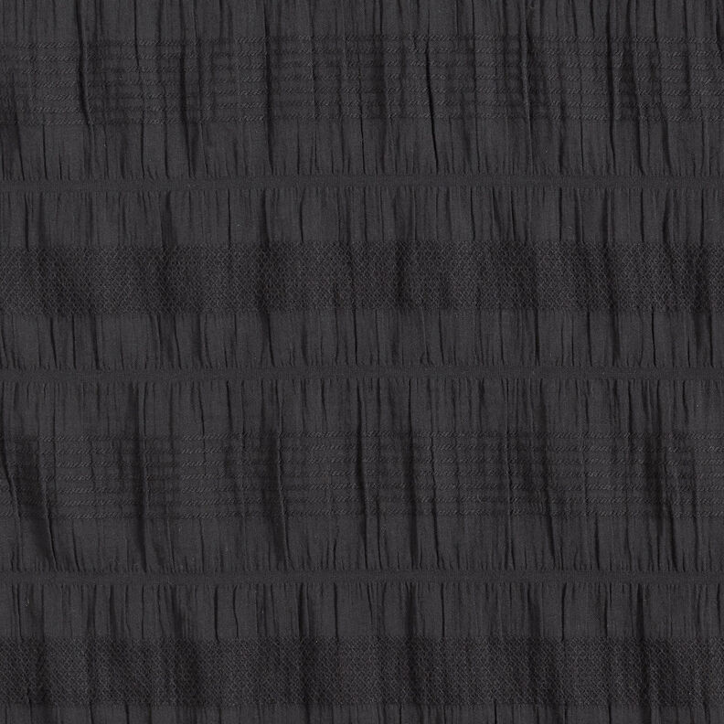 Tela de algodón fruncida – negro,  image number 1