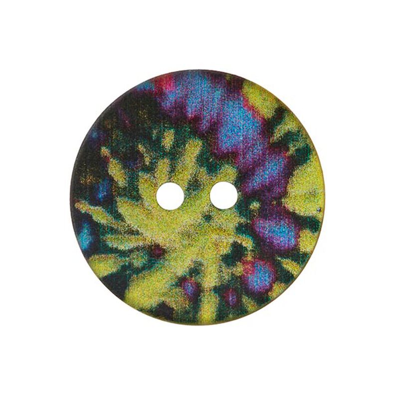 Botón de nácar 2 agujeros  – mezcla de colores,  image number 1
