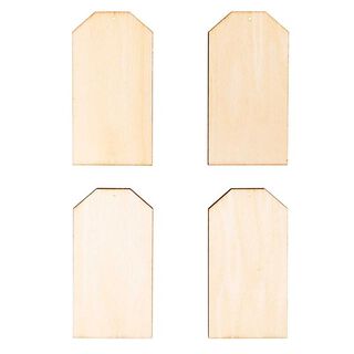 Decoración de madera colgante Escudo Conjunto[ 7-10  x 5-9 cm ] | Rico Design – naturaleza, 