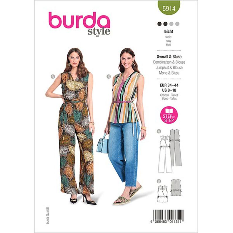 mono / blusa  | Burda 5914 | 34-44,  image number 1