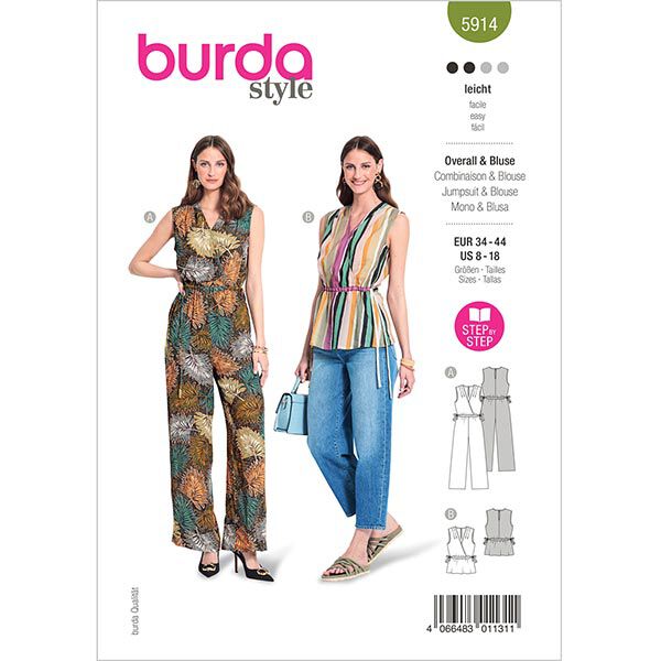mono / blusa  | Burda 5914 | 34-44,  image number 1