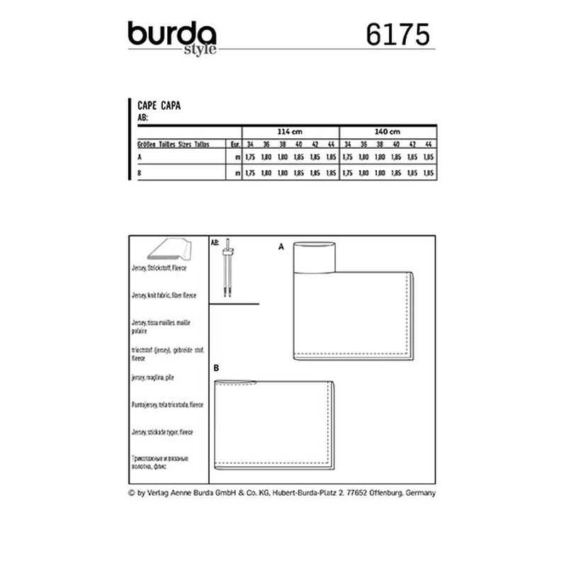 Capa, Burda 6175 | 34-44,  image number 8