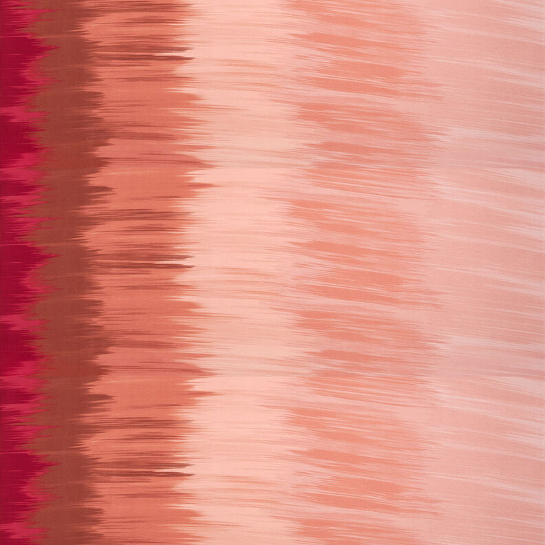 Tela de jersey de viscosa Rayas longitudinales degradadas de color – rojo oscuro/albaricoque,  image number 1