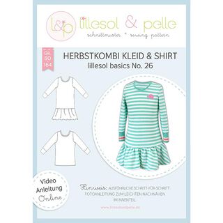 Combinación de otoño vestido y camisa, Lillesol & Pelle No. 26 | 80 - 164, 